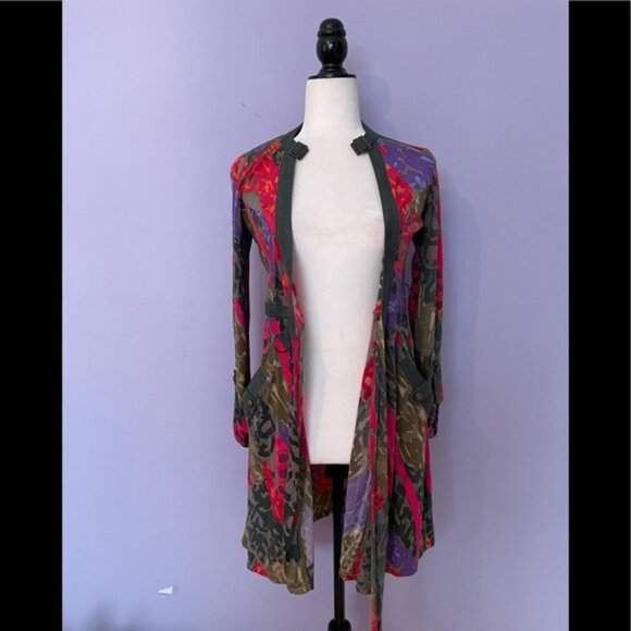 Hale Bob 100% silk wrap floral dress - Picture 6 of 6